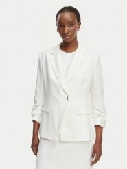 BOSS Marynarka Jia8 50557249 Biały Slim Fit. Białe marynarki i żakiety Boss, bez wzorów, z wiskozy. Za 1,849.00 zł.