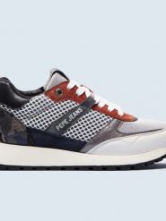 Pepe Jeans FOOTWEAR Skórzane sneakersy ze wzorem rozmiar: 39. Trampki Pepe Jeans FOOTWEAR, bez wzorów, z jeansu, bez zapięcia. Za 144.24 zł.