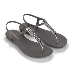 Sandały damskie Ipanema Class Modern. Szare sandały Ipanema, bez wzorów, sportowe, bez obcasa, bez zapięcia. Za 119.99 zł.