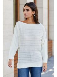 LA Angels Sweter w kolorze kremowym rozmiar: L. Brązowe swetry LA Angels, l, bez wzorów, bez ramiączek. Za 79.40 zł.