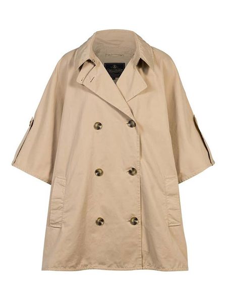 Herrlicher Trencz w kolorze beżowym rozmiar: S. Brązowe płaszcze Herrlicher, s, bez wzorów, bez kaptura. Za 100.52 zł.