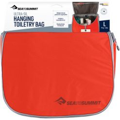 Kosmetyczka wisząca SEA TO SUMMIT Ultra-Sil Hanging Toiletry Bag. Czerwone kufry i kosmetyczki SEA TO SUMMIT, bez wzorów, z materiału, bez dodatków. Za 179.00 zł.