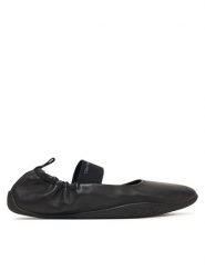 Calvin Klein Baleriny Ballet Sneaker Mj Lth HW0HW03308 Czarny. Czarne baleriny Calvin Klein, bez wzorów, ze skóry, bez obcasa. Za 409.99 zł.