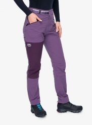 Spodnie damskie Ortovox Brenta Pants. Fioletowe spodnie narciarskie ORTOVOX, l, bez wzorów, z materiału, trekkingowe. Za 585.99 zł.