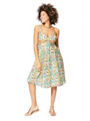 Aller Simplement Sukienka ze wzorem rozmiar: 38/40. Sukienki Aller Simplement, bez wzorów, klasyczne, bez kołnierzyka, bez ramiączek, midi. Za 56.99 zł.