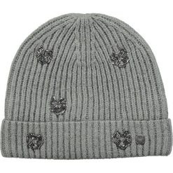 Barts - Czapka Venus Beanie heather grey. Szare czapki Barts, bez wzorów, z dzianiny. W wyprzedaży za 39.90 zł.
