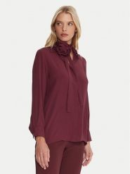 Marella Koszula Cabiria 2523116071 Bordowy Regular Fit. Czerwone koszule Marella, bez wzorów, z jedwabiu, bez kołnierzyka, bez ramiączek. Za 919.99 zł.
