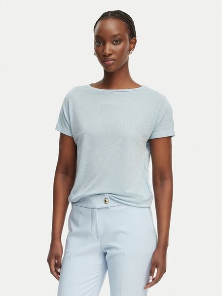 Marella Bluzka Accorta 2615971052 Błękitny Regular Fit. Niebieskie bluzki Marella, m, bez wzorów, z wiskozy, bez kołnierzyka, bez ramiączek. Za 169.99 zł.