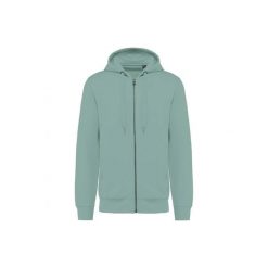 Ekologiczna rozpinana bluza z kapturem Kariban French Terry. Zielone bluzy KARIBAN, l, bez wzorów, z bawełny, z kapturem. Za 151.50 zł.