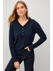 Ellos Sweter "Sally" w kolorze granatowym rozmiar: 42/44. Niebieskie swetry ellos, bez wzorów, bez ramiączek. Za 92.21 zł.
