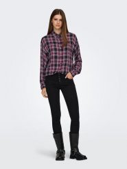 ONLY Koszula w kolorze fioletowo-czarnym rozmiar: XL. Czarne koszule Only, xl, bez wzorów, bez kołnierzyka, bez ramiączek. Za 109.26 zł.
