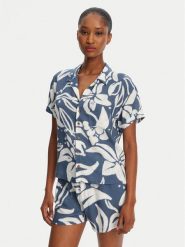 Banana Moon Koszula Taylor Floreal MHX74 Niebieski Loose Fit. Niebieskie koszule Banana Moon, m, bez wzorów, z wiskozy, bez kołnierzyka, bez ramiączek. Za 289.99 zł.