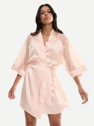 Triumph Szlafrok A Weekend To Remember 10227185 Beżowy. Brązowe szlafroki Triumph, bez wzorów, z syntetyku, bez ramiączek, bez kaptura. Za 199.99 zł.