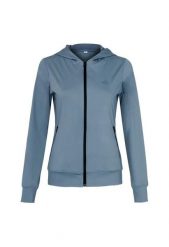 Bluza jeździecka damska hoodie EQUESTRIAN QUEEN River 26SS z kapturem. Czarne bluzy EQUESTRIAN QUEEN, na lato, s, z aplikacjami, z nylonu, z kapturem. Za 330.99 zł.