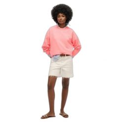 Bluza damska Superdry Essential. Brązowe bluzy Superdry, bez wzorów, bez kaptura. Za 240.30 zł.