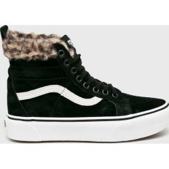Vans - Trampki. Czarne trampki Vans, bez wzorów, z gumy, bez zapięcia. W wyprzedaży za 269.90 zł.
