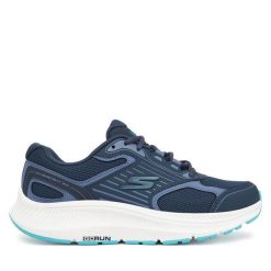 Buty do biegania Skechers. Niebieskie obuwie sportowe Skechers, bez zapięcia, do biegania. Za 239.99 zł.