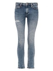 True Religion Dżinsy "Cora" - Skinny fit - w kolorze niebieskim rozmiar: W27. Niebieskie jeansy True Religion, z aplikacjami. Za 167.67 zł.