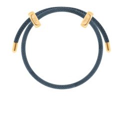 Bransoletka Liana, pozłacana w kolorze ciemnoszarym. Szare bransoletki Lilou, pozłacane. Za 139.00 zł.