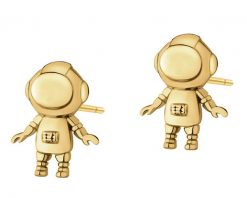 Kolczyki srebrne - astronauci. Szare kolczyki Apart, pozłacane. Za 199.00 zł.