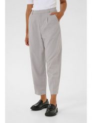 Kaffe Spodnie w kolorze szarym rozmiar: 44. Szare spodnie materiałowe Kaffe, bez wzorów, z materiału, z podwyższonym stanem. Za 208.99 zł.