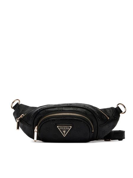 Guess Nerka Wilder Travel TWDP7 452080 Czarny. Czarne torebki klasyczne Guess, z aplikacjami, ze skóry, bez dodatków. Za 309.99 zł.