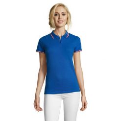Damska Koszulka Polo Prestige. Niebieskie koszulki polo SOL'S, l, bez wzorów, bez kołnierzyka, bez ramiączek. Za 150.99 zł.
