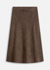 Spódnica midi z dzianiny. Brązowe spódnice bonprix, na co dzień, bez wzorów, z dzianiny, midi, proste. Za 149.99 zł.