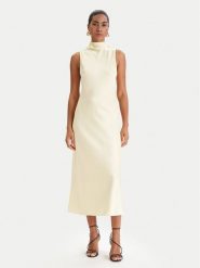 Patrizia Pepe Sukienka koktajlowa 8A1627/A269-Y478 Żółty Regular Fit. Żółte sukienki Patrizia Pepe, bez wzorów, z syntetyku, wizytowe, bez kołnierzyka, bez ramiączek. Za 1,249.00 zł.