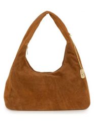 Anna Morellini Skórzana torebka "Lucrita" w kolorze jasnobrązowym - 42 x 49 x 18 cm rozmiar: onesize. Brązowe torby na ramię Anna Morellini, bez wzorów, z materiału, na ramię, bez dodatków. Za 304.99 zł.