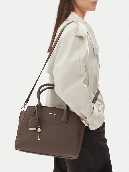 MEXX Torebka CEO-MEXX-S-012-10 Brązowy ciemny. Brązowe torebki klasyczne Mexx, bez wzorów, ze skóry, bez dodatków. Za 199.99 zł.