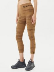 EA7 Emporio Armani Legginsy 7W000518 AF13714 U6054 Brązowy Slim Fit. Brązowe legginsy EA7 Emporio Armani, s, bez wzorów, z syntetyku. Za 269.99 zł.