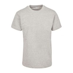 Koszulka Unisex Dla Dorosłych Z Bawełny Czesanej Premium Heather. Szare bluzki BUILD YOUR BRAND, s, bez wzorów, z bawełny, sportowe, bez kołnierzyka, bez ramiączek. Za 74.99 zł.
