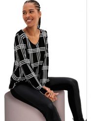 WITT WEIDEN Koszulka w kolorze czarno-białym rozmiar: 40. Czarne bluzki WITT WEIDEN, bez wzorów, bez kołnierzyka, bez ramiączek. Za 30.99 zł.