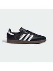Adidas Skórzane sneakersy "Samba OG" w kolorze czarno-białym rozmiar: 40. Białe trampki Adidas, bez wzorów, z materiału, bez zapięcia. Za 502.76 zł.