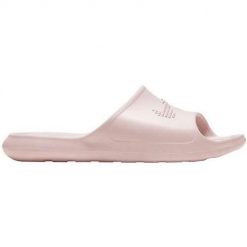 Klapki damskie Nike Victori One Slide. Klapki Nike, bez wzorów, z materiału, bez obcasa. Za 140.99 zł.