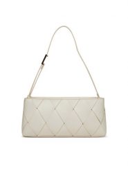 Calvin Klein Torebka Ck Woven Elongated Shoulder Bag K60K612992 Biały. Białe torebki klasyczne Calvin Klein, bez wzorów, ze skóry, bez dodatków. Za 339.99 zł.