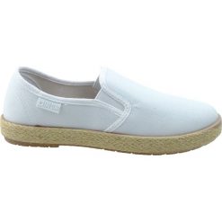 Espadryle damskie BIG STAR DD274015, Kolor biały. Białe espadryle Big Star, bez wzorów, bez obcasa, bez zapięcia. Za 79.99 zł.
