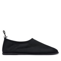 Baleriny Calvin Klein. Czarne baleriny Calvin Klein, bez wzorów, z meshu, bez obcasa. Za 489.99 zł.