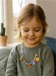 Zabawka - Naszyjnik DIY z klocków - żółty. Żółte naszyjniki Sinsay. Za 12.99 zł.