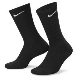Skarpetki sportowe Nike Everyday Cushion Crew Dri-Fit 6 pack SX7666-010. Czarne skarpety Nike, bez wzorów. Za 89.00 zł.