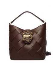 Just Cavalli Torebka 80RA4BM4 ZSD88 Brązowy. Brązowe torebki klasyczne Just Cavalli, bez wzorów, ze skóry, bez dodatków. Za 849.99 zł.