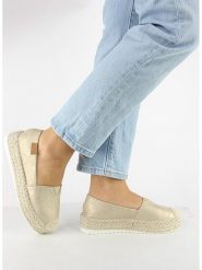 Foreverfolie Espadryle w kolorze beżowym rozmiar: 40. Brązowe espadryle Foreverfolie, bez wzorów, bez obcasa, na platformie, bez zapięcia. Za 118.74 zł.
