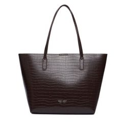 Torebka Nine West. Brązowe shopper Nine West, bez wzorów, bez dodatków. Za 279.99 zł.