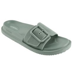 Klapki damskie Holster Laze. Zielone klapki HOLSTER, bez wzorów, bez obcasa. Za 251.00 zł.