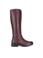 Remonte Oficerki R6576-35 Bordowy. Czerwone kozaki Remonte, ze skóry, bez obcasa, na płaskiej podeszwie, bez zapięcia. Za 495.00 zł.