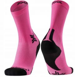 Skarpety unisex X-Socks RUN DISCOVER CREW FLUO PINK/X BLACK P140. Czerwone skarpety X Socks, bez wzorów. Za 94.99 zł.
