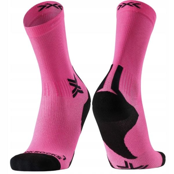 Skarpety unisex X-Socks RUN DISCOVER CREW FLUO PINK/X BLACK P140. Czerwone skarpety X Socks, bez wzorów. Za 94.99 zł.