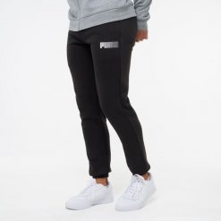 Spodnie fitness męskie Puma. Czarne płaszcze Puma, l, bez wzorów, z bawełny, bez kaptura. Za 159.99 zł.