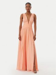 Marciano Guess Sukienka wieczorowa G6GK14 W2374 Pomarańczowy jasny Regular Fit. Brązowe sukienki Marciano Guess, z aplikacjami, z wiskozy, wizytowe, bez kołnierzyka, bez ramiączek. Za 1,649.00 zł.